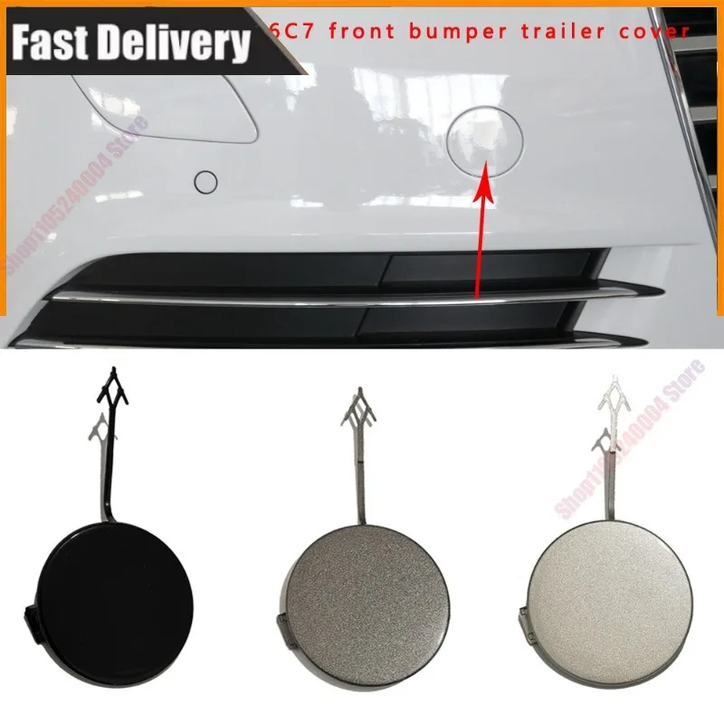 For 2012-2015 Audi A6 C7 Towing Cover Decorative Cover Front Bumper Trailer Hook Cover Towing Cover OE 4G0 807 241