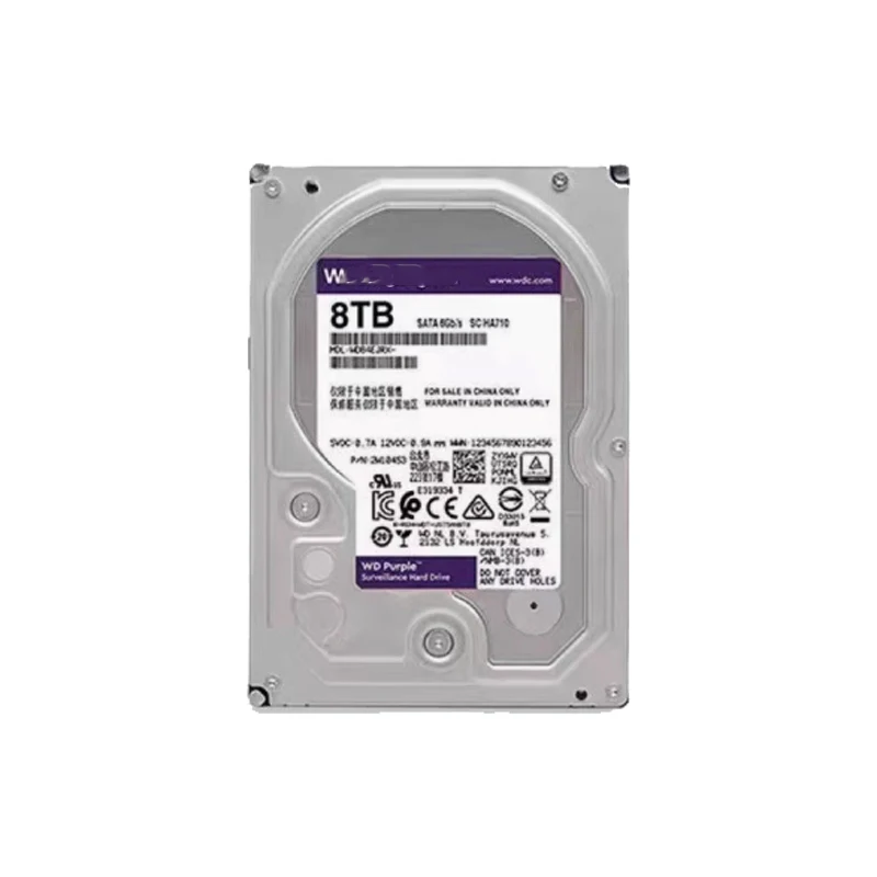 Disco rígido mecânico de mesa de armazenamento empresarial WD80PURX 8T de 3,5 polegadas 7200 RPM ST8000VX004
