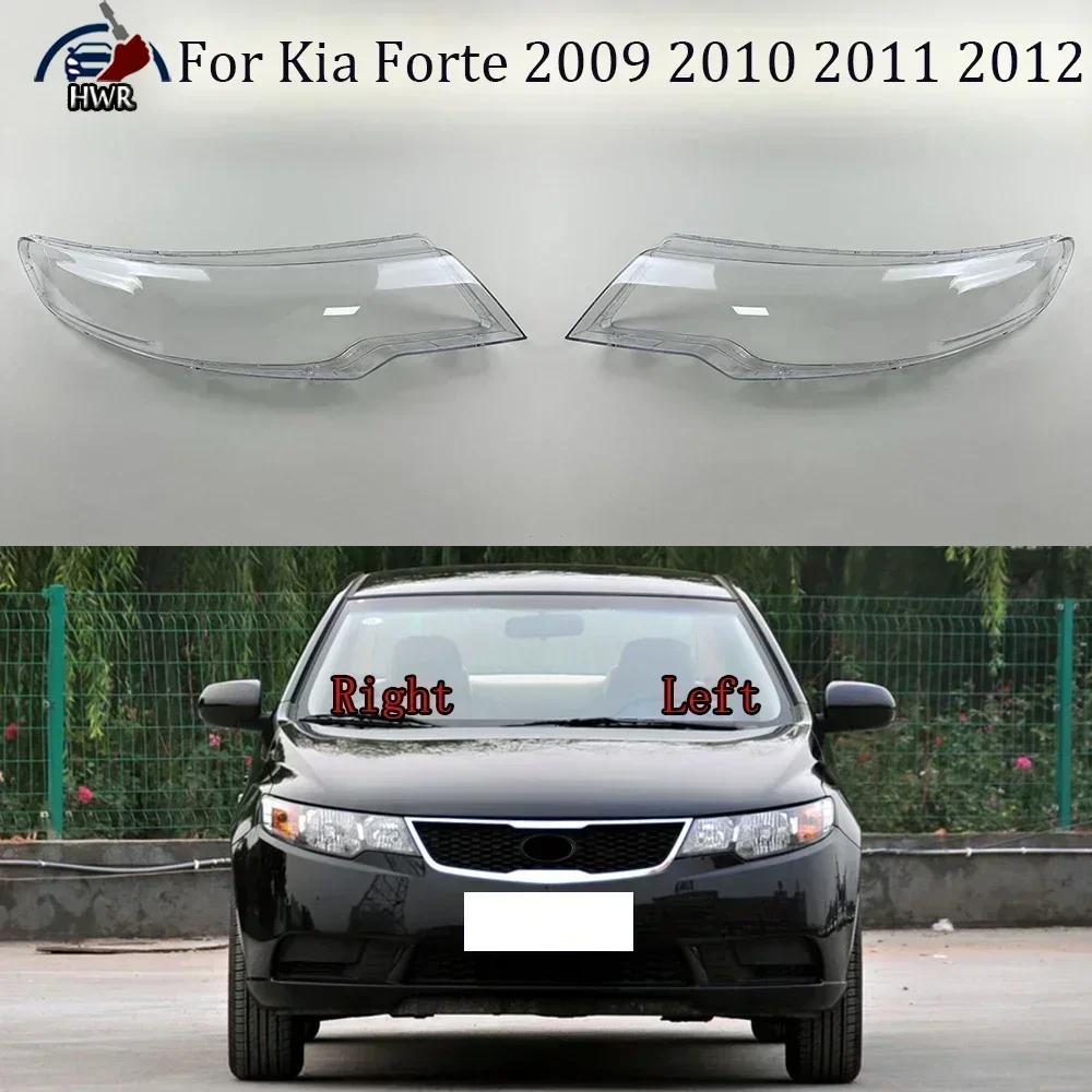 

Car Front Headlight Lens Cover Auto Shell Headlamp Lampshade Glass Lampcover Head Lamp Caps For Kia Forte 2009 2010 2011 2012