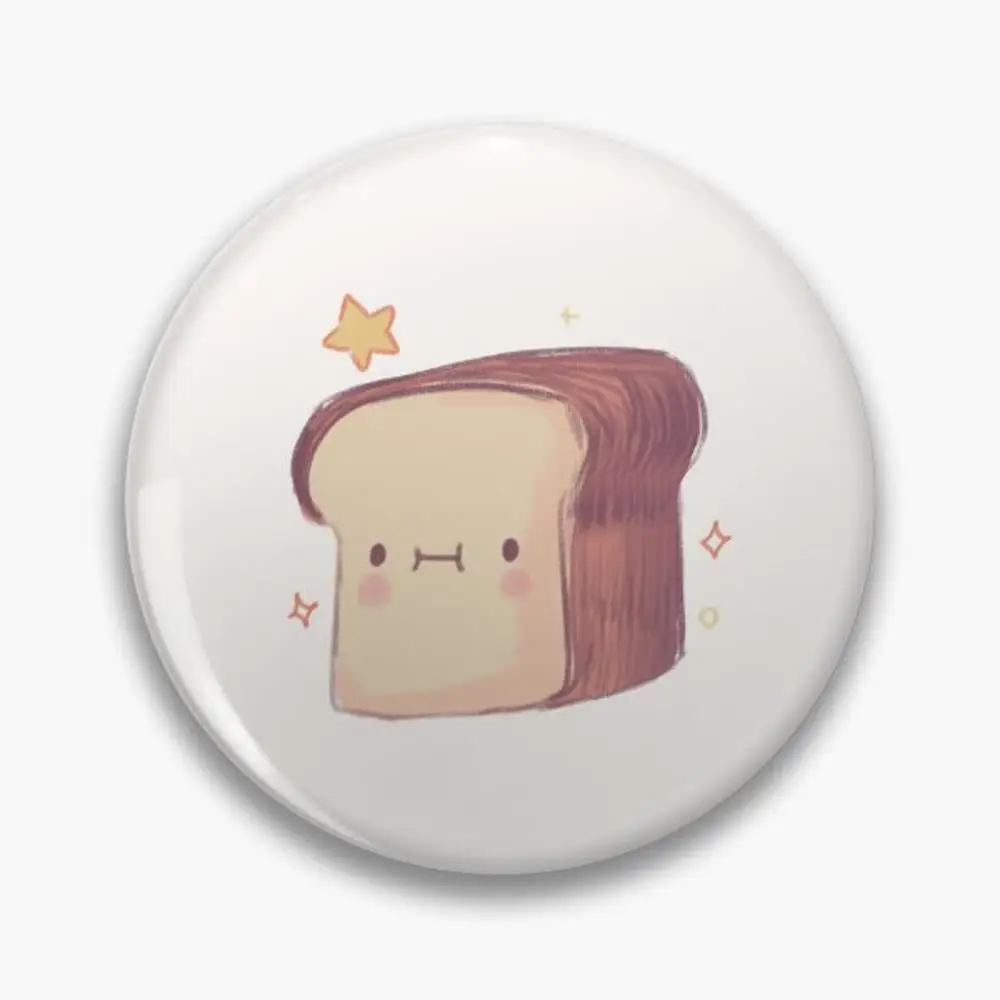 Cute Bread drawing  Pin Buttons Brooches  Jewelry Accessory Customize Brooch Fashion Lapel Badges