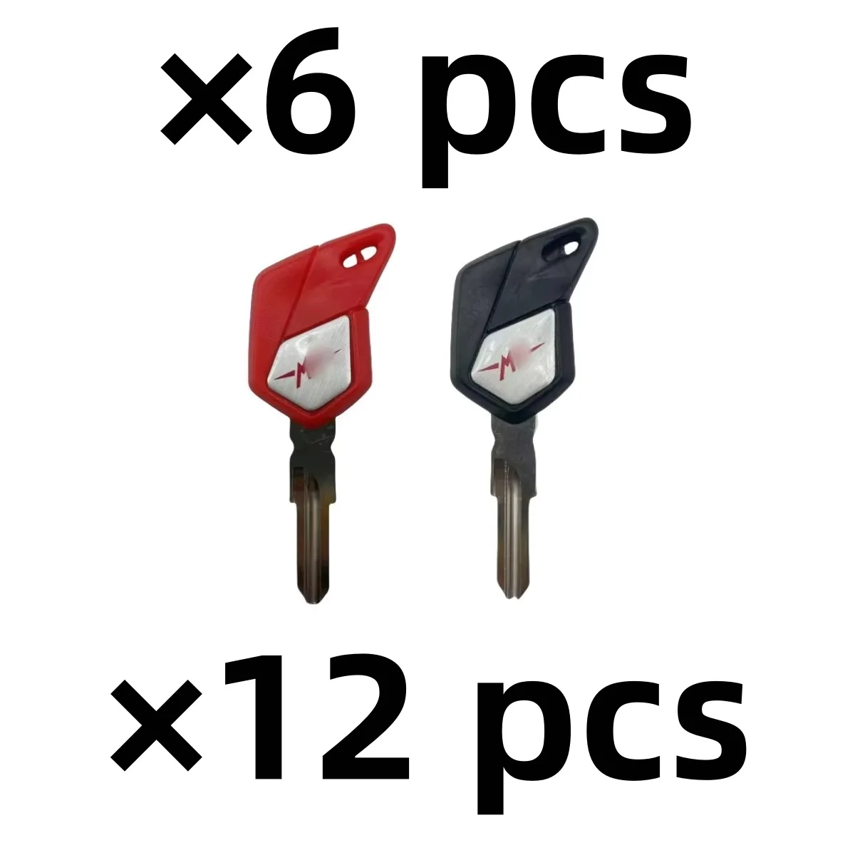 

6PC 12PC For Italy MV800 Agusta F3 F4 Brutale1000 750 920 Blank Key Motorcycle Replace Uncut Keys can be placed anti-theft chip