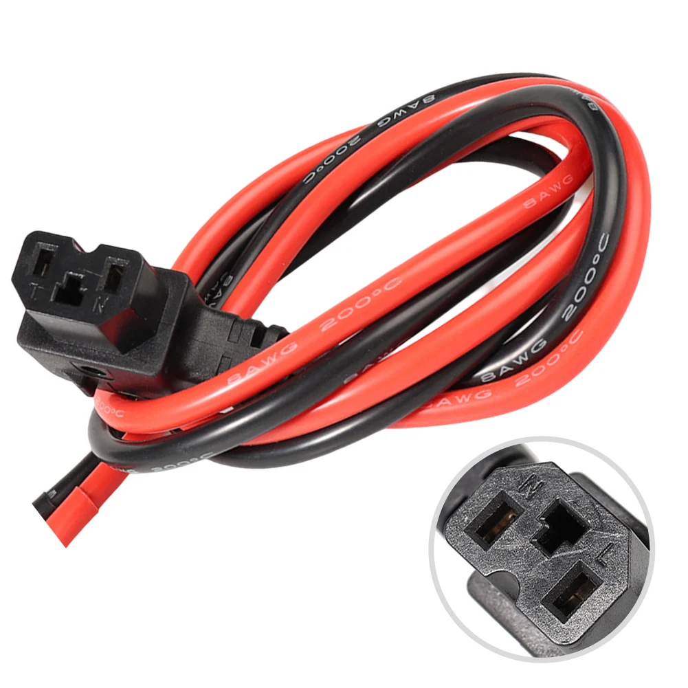 Electric Bike Splitter Line 120A 50/100CM 8AWG Soft Silicone Wire With Pure Copper Terminal Insulating Sheath Battery Cable Part