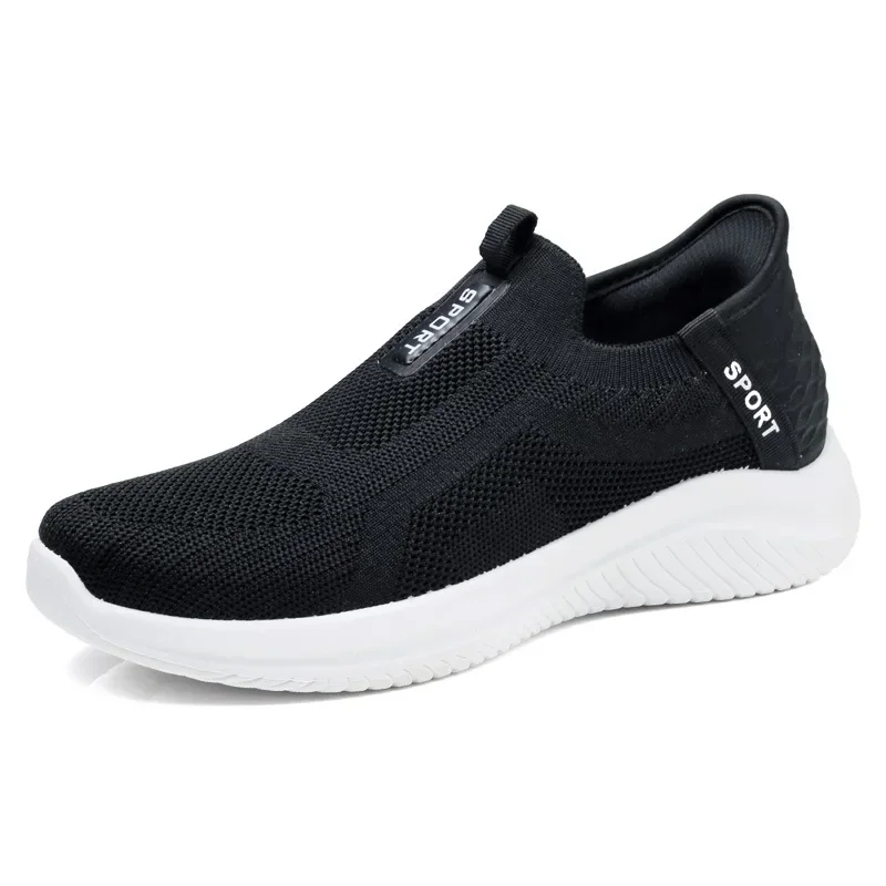 2024 Autumn New Sports Shoes Men's Soft soled Comfortable Breathable Single Shoes Casual Fashion Single Shoes One Step Stepping