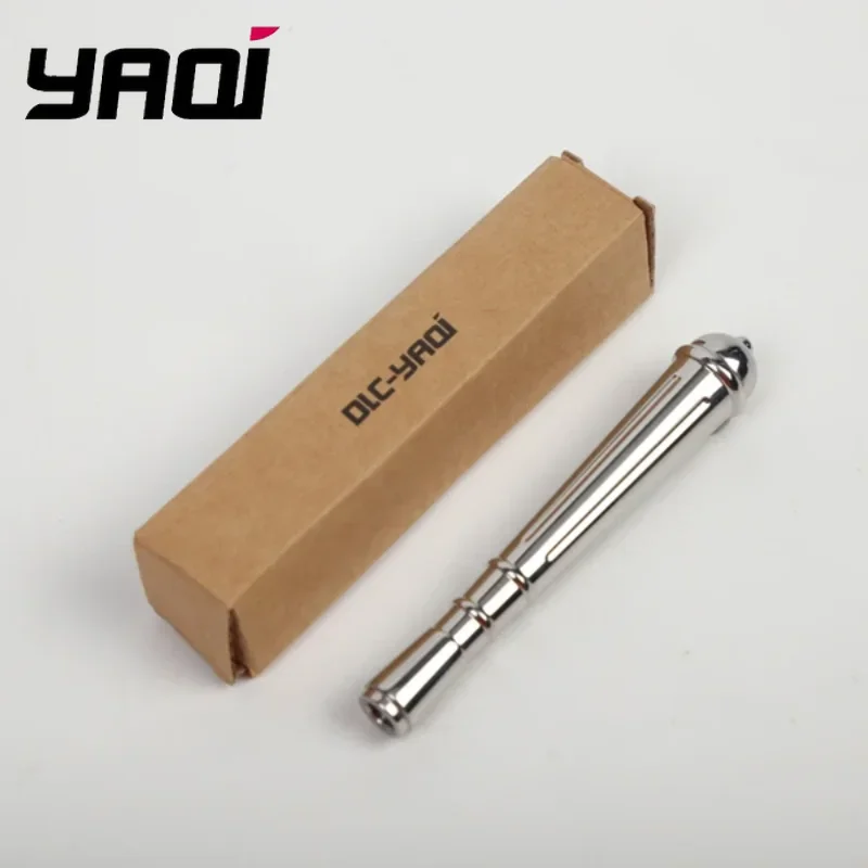 YAQI Teardrop Polished Men Stainless Steel Safety Razor Handle,57g Polish Grip,Universal Fit for Men's Safety Shavers