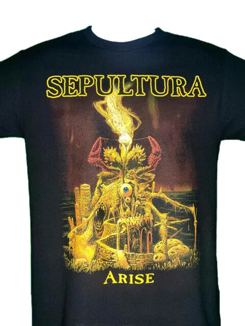 Camiseta negra sepultura-arise-NEW Band Merch