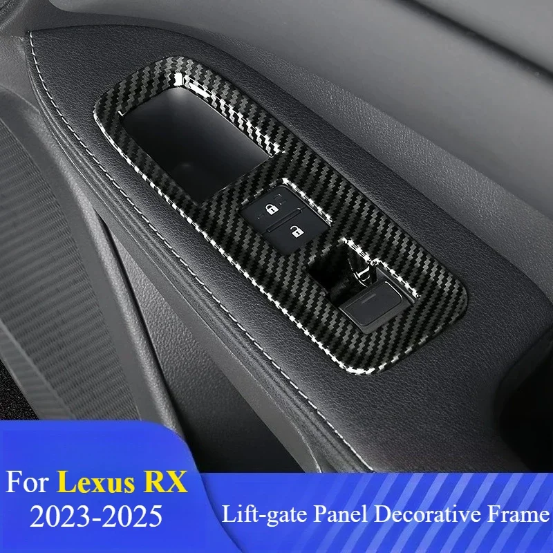 4‑Door Window Control Panel Trim Sticker Anti‑Scratch Decor‑Frame Molding Precise Fit For Lexus RX350h/RX450h/RX500h 2023-2025