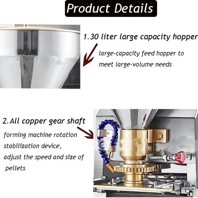 Máquina automática de fazer bolinhas de carne de peixe redonda Máquina de fazer almôndegas Máquina de fazer almôndegas