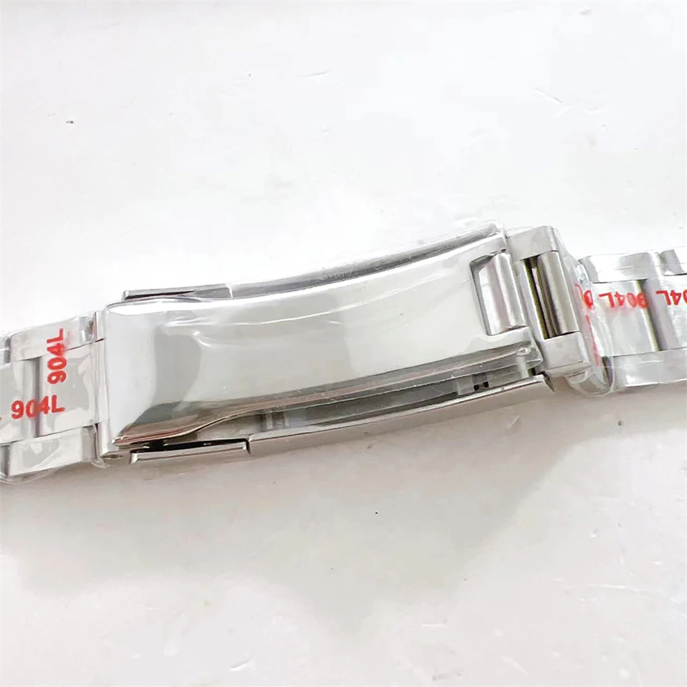 Orologio meccanico automatico da uomo da 40mm blu rosso GMT lunetta specchio in vetro zaffiro con movimento Mingzhu 3804 cinturino stile ostrica