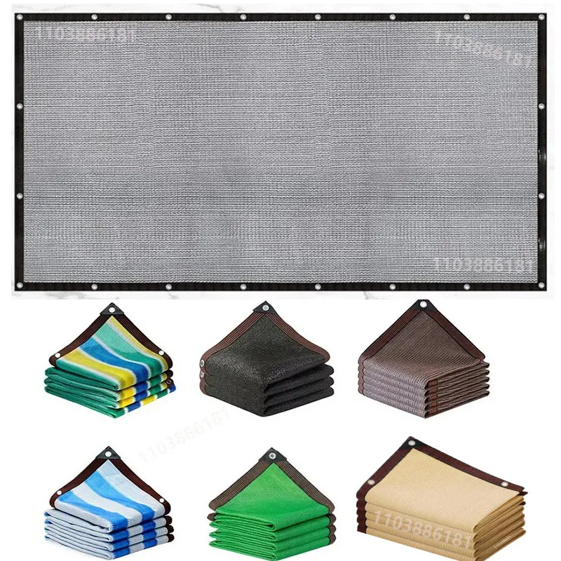 Sunshade Net Anti-ultraviolet Awning Plant Cover Net for Outdoor Garden Courtyard Swimming Pool Balcony Shade Cloth