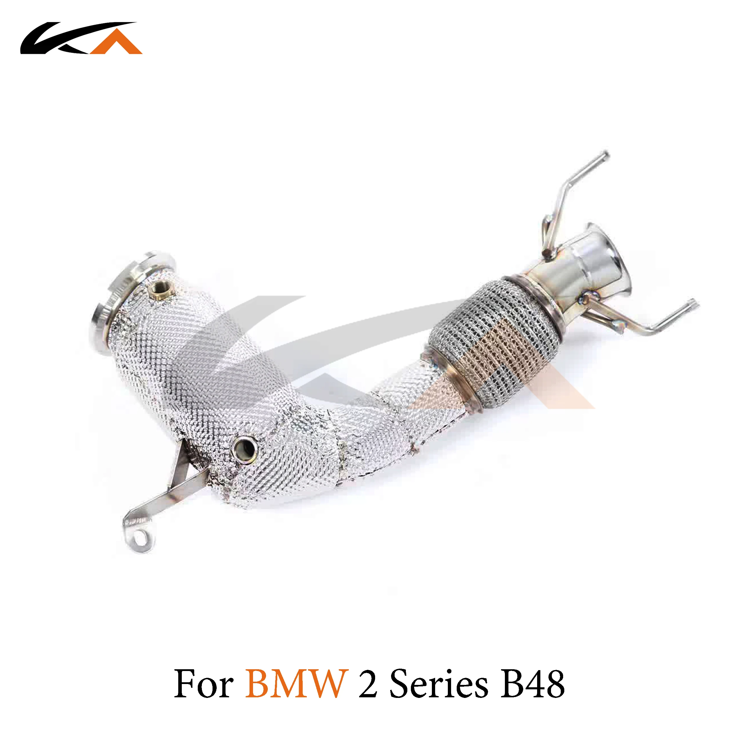 KA Tuning exhaust system header stainless downpipe for BMW 2 Series B48 axle pipe performance catalysis heat shield