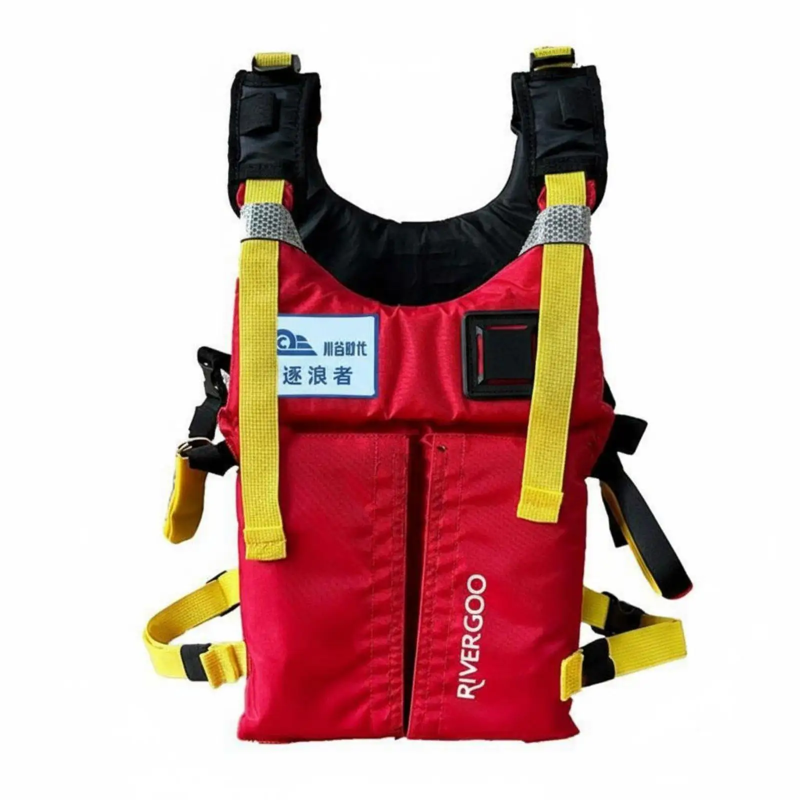 Adult Swim Vest for Boating and Fishing with Adjustable Waist Straps and Reflective Trim for Night Safety