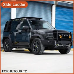 Folding Ladder for Chery Jetour T2 Roof Side Ladder Aluminum Alloy Rear Window Ladder Exterior Decoration item
