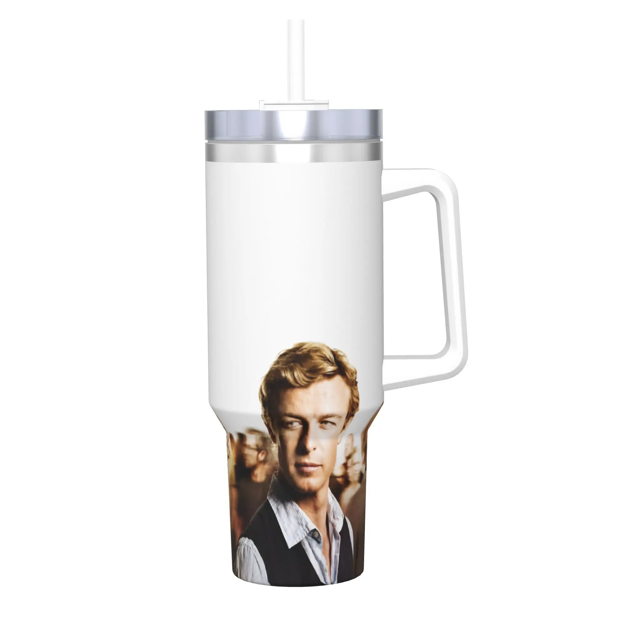 The Mentalists Tumbler With Straw  Stainless Steel Tumblers Cup Double Wall Vacuum Insulated for Cold Or Hot 40oz