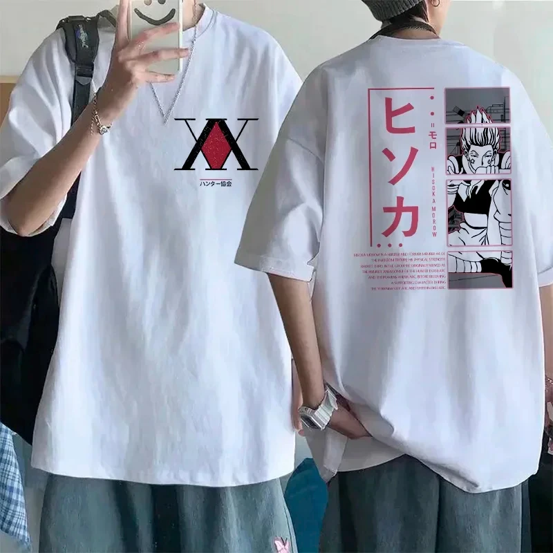 

Funny Cartoon Manga Hisoka Kawaii Hunter X Hunter T Shirt Killua Zoldyck Cute Anime T-shirt Kurapika HxH Devil Eye Tshirt Tees