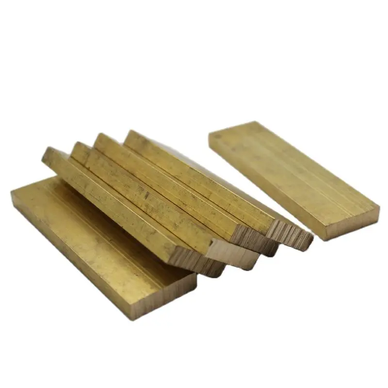 Brass Flat Bar Sheet Plate Solid CNC Block Machining Mill Metal 0.5mm 0.8mm 1mm 3mm 4mm 5mm 6mm 8mm