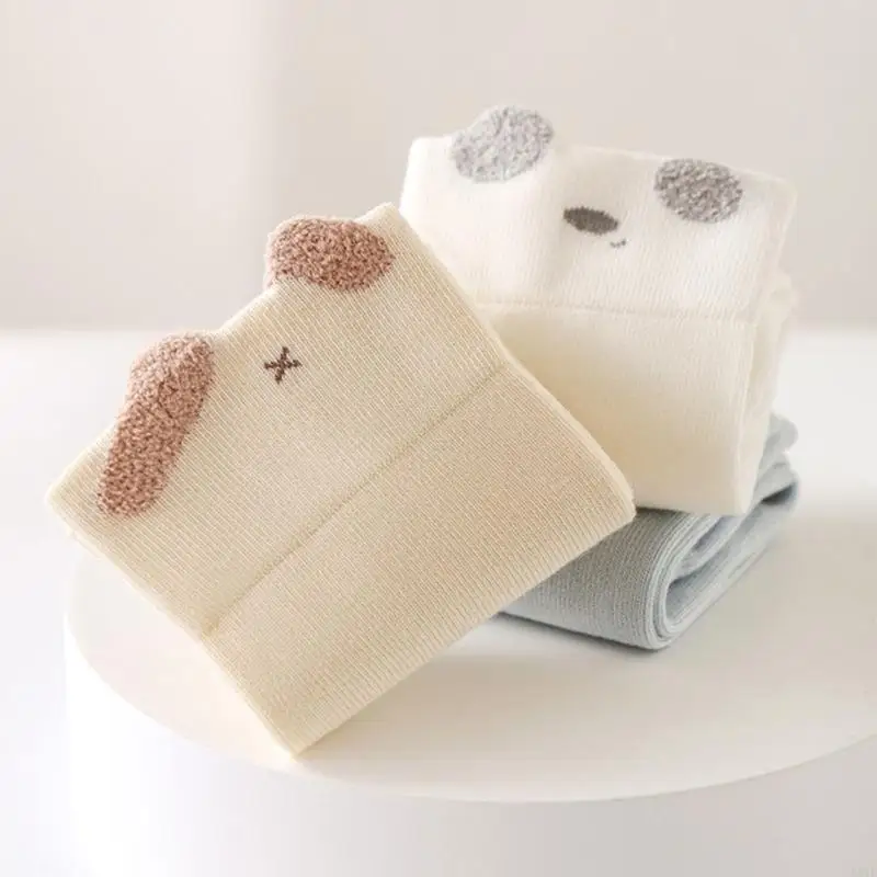 581F أكمام ساق القطن ممشقة للأطفال تغطية إضافية فوق طول الركبة #5