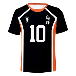 Summer Haikyuu Fashion Men 3D T-shirt Volleyball Team Uniform Training Clothes Short Sleeve Women T Shirt Casual Shirt Tees Tops