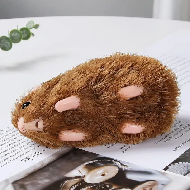 Siliconen herboren pop 5 inch zachte mini hamster metgezel speelgoed elastische hamster speelgoed realistische hamster dierenpop voor kinderen jongens