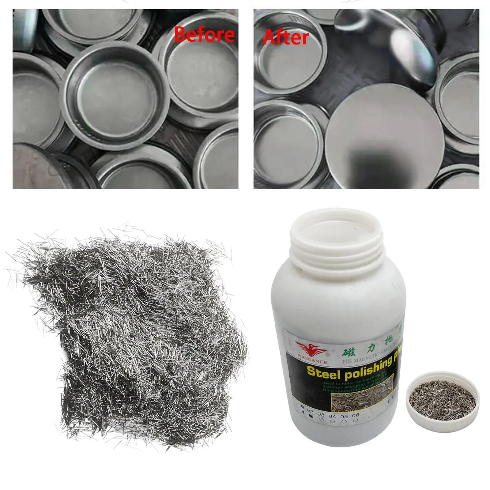 

Tumbling Media Pins Easy to Use Lightweight for Polishing Buffing Jewelry
