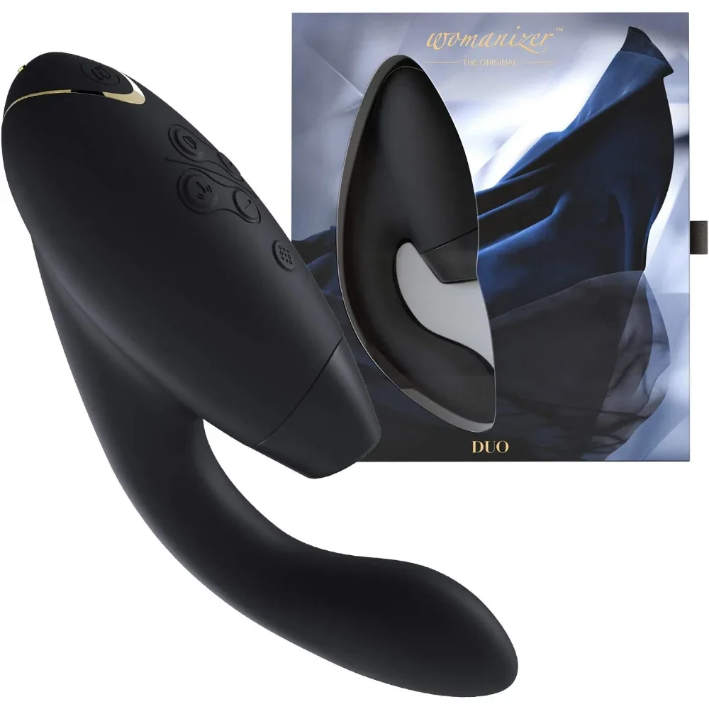 Womanizer Duo Clitoral Sucking Vibrator for Women Vibrating Sex Toy for Clitoral and G-spot Stimulation Rabbit Vibrator