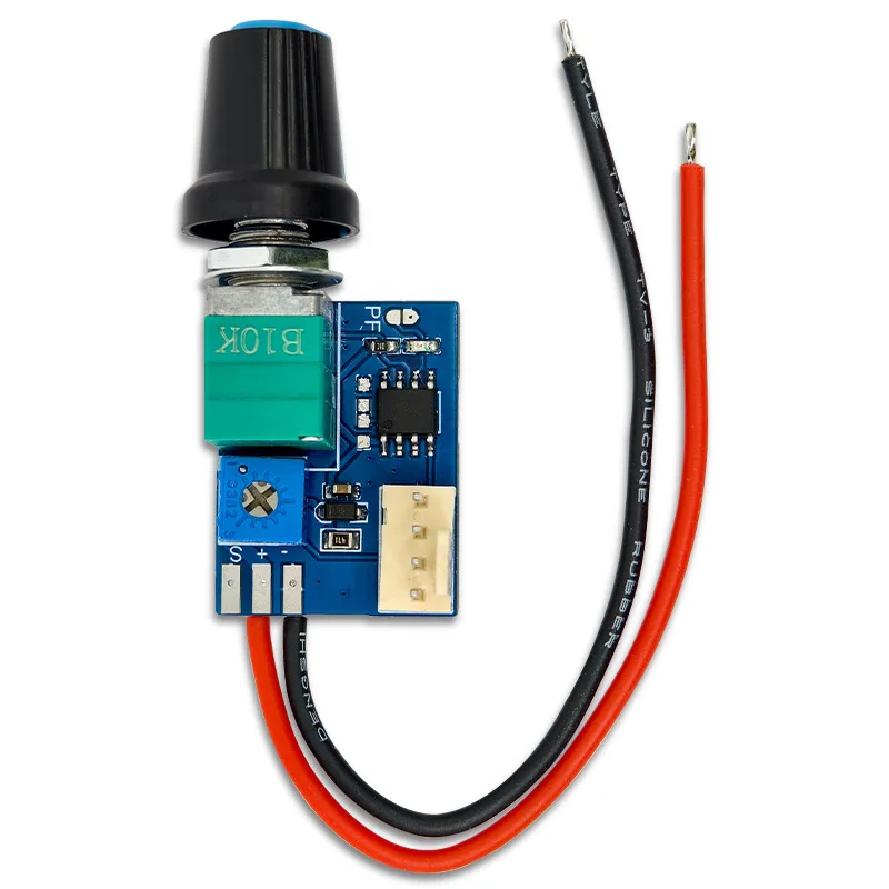 12v Single-channel Pwm Fan Controller Module, Speed Regulator with Cable and Switch, 4-pin Low Power