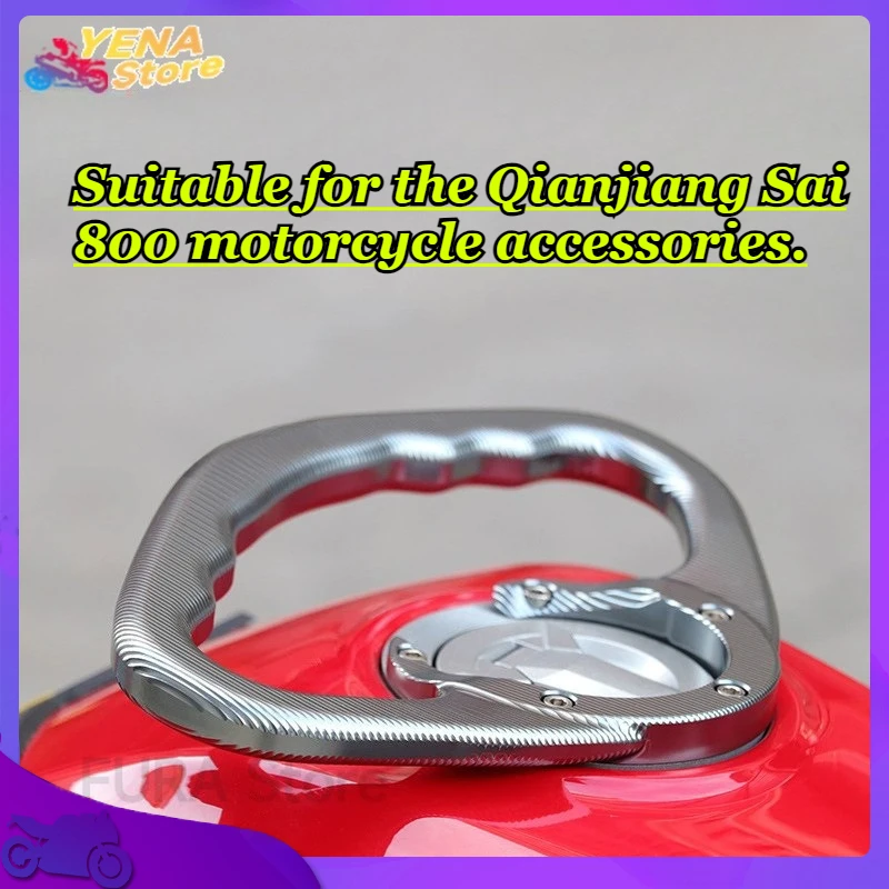 

The motorcycle CNC passenger handrail handle is suitable for the Qianjiang Sai 800 motorcycle accessories.