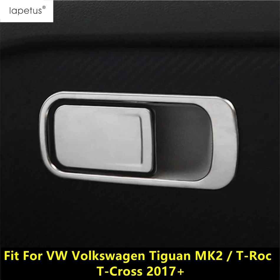 

The Co-pilot Storage Glove Box Switch Button Cover Trim Accessories For VW Volkswagen Tiguan MK2 / T-Roc / T-Cross 2017- 2023