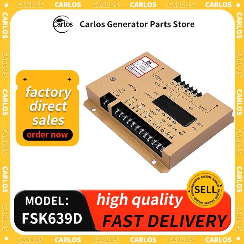 

FSK639D Speed Controller Governor Control Unit Module for Generators Electronic Spare Parts