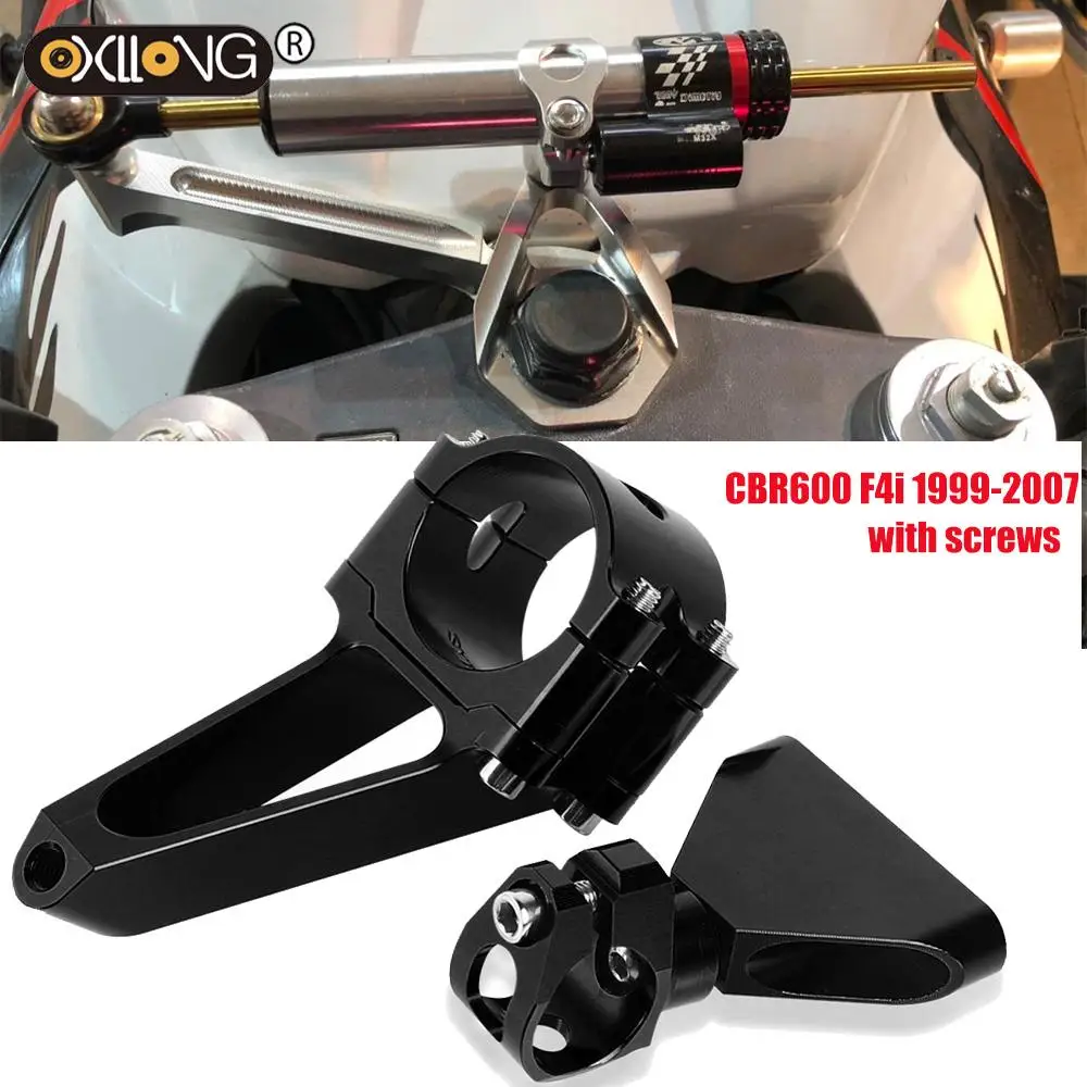 

For HONDA CBR600 F4i CBR 600 CNC Steering Dampers Stabilizer Bracket Mount Kit 1999 2000 2001 2002 2003 2004 2005 2006 2007