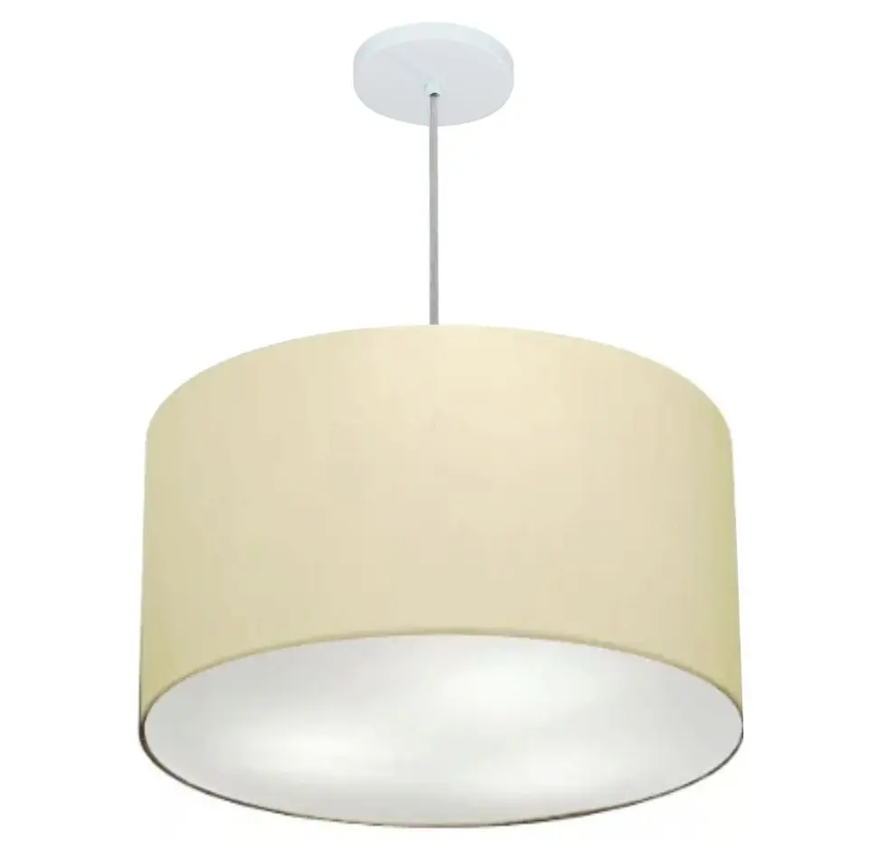 MJ-4250 Beige Cylindrical Pendant For Dining and Being Table