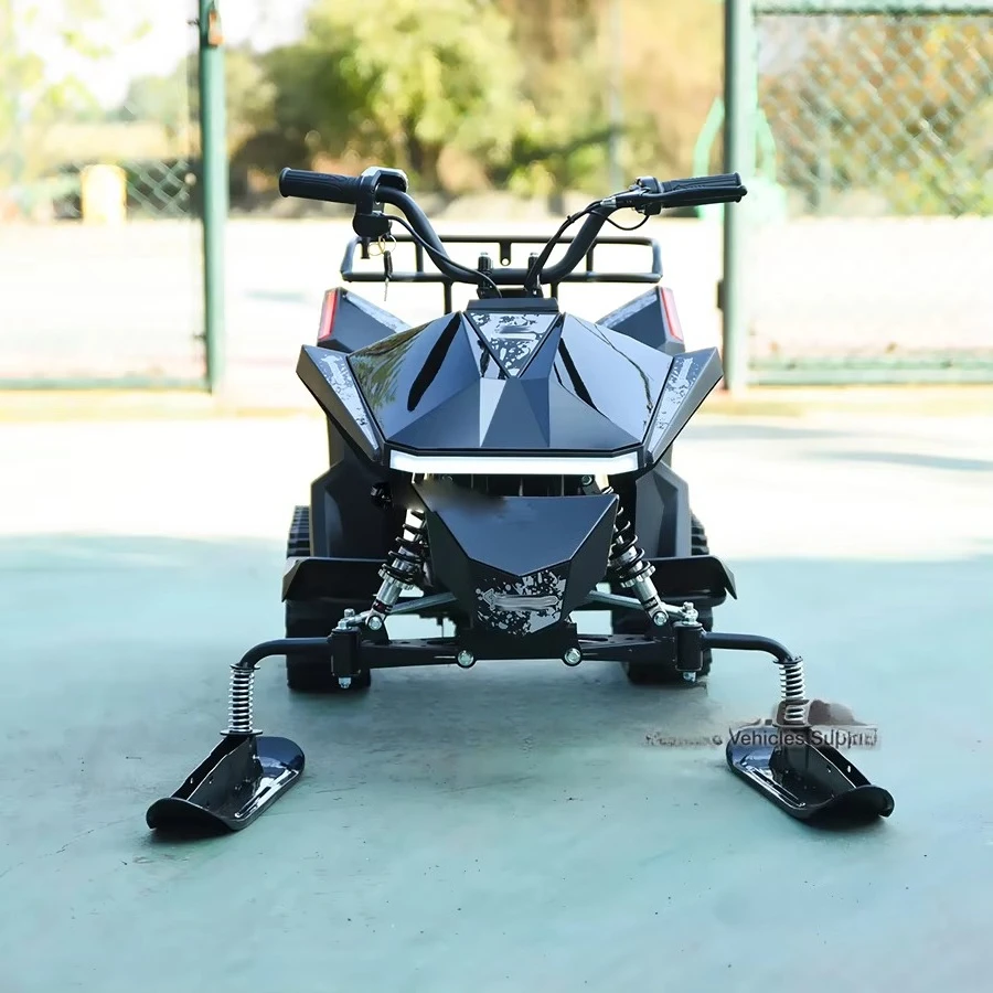 Electric Snowmobile Adults Tracked Snow Mobile Sled Winter Outdoor Sports Motorized Snow Scooter Rubber Track ATV