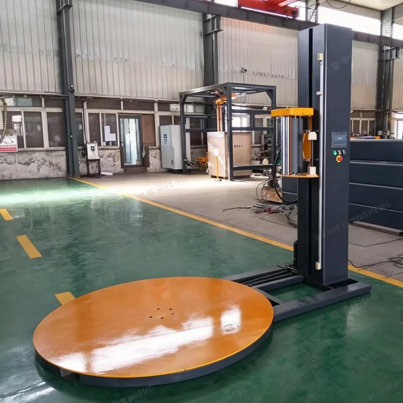 CE Certified Automatic Pallet Wrapper 300% Pre-Stretch High-Speed Film Pallet Wrapping Machine with Top Press Customized