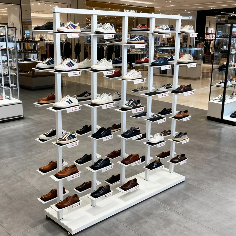 New shoe store shoe rack fashion combination multi-layer shoe store display rack bag store display cabinet window