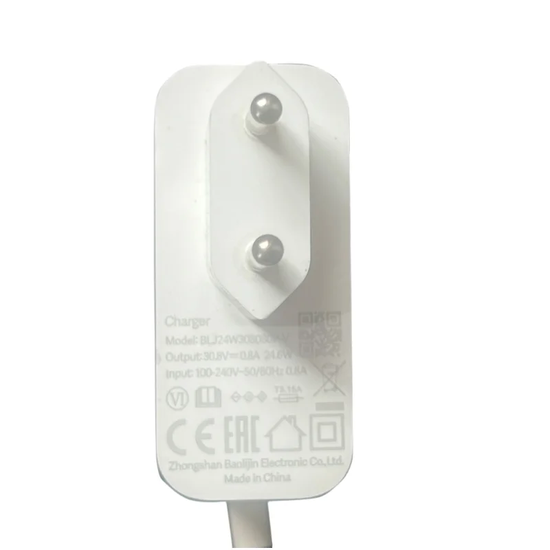 Per caricabatterie originale XiaoMi 1C/K10 G9 G10 Dreame V8/V9/V10 collettore di polveri pezzi di ricambio adattatore alimentatore 30.8v 0.8A spina ue