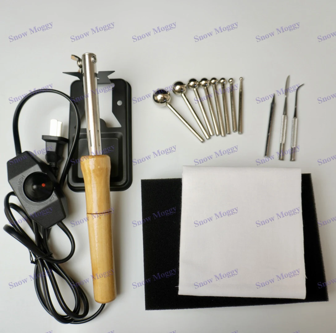 DIY Adjustable Temperature Ball Spatula Fabric Flower Ironing Machine Ironing Ironing Tool Set Flower Making Tools