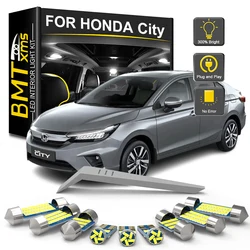BMTxms 9Pcs Canbus For Honda City 2021 2022 2023 2024 LED Interior Light Bulb Car Indoor Dome License Plate Lamp Accessories