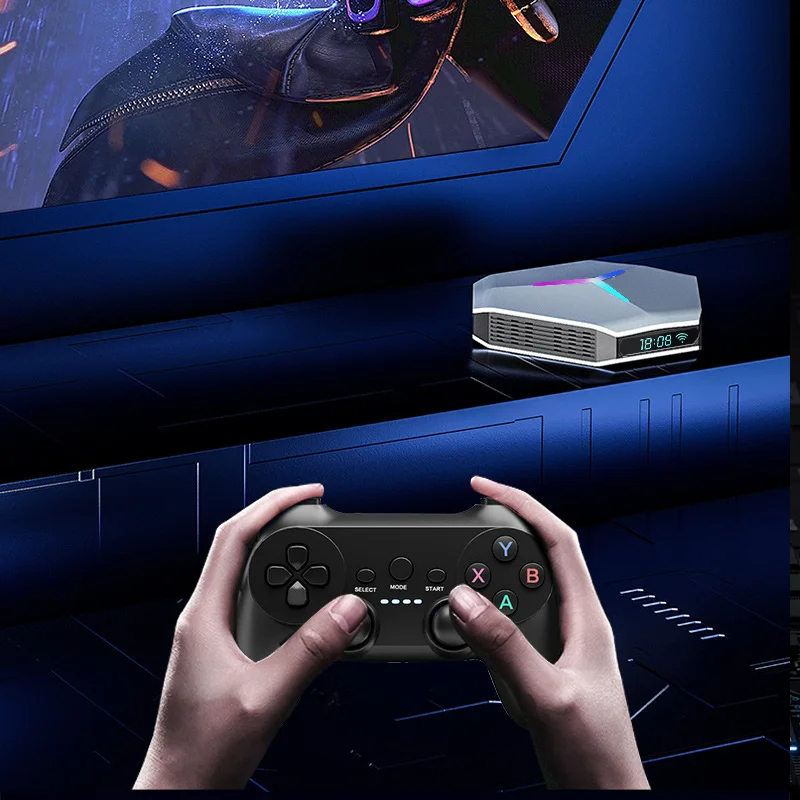 4K TV ゲームコンソール 5G デュアルバンド WIFI、18000+ ゲームを備えたレトロゲームコンソール、エミュレーターと互換性のあるビデオゲームコンソール、コントローラー