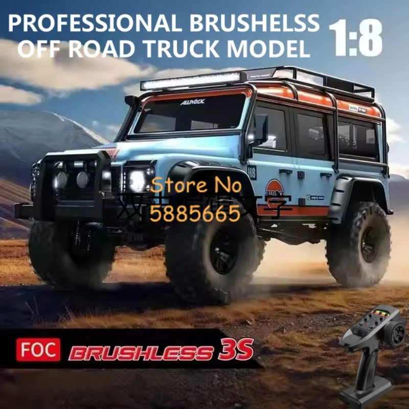 

Professional 1/8 Large Brushless Off-Road High Speed RC Truck Car 4WD Climbing Differential Lock Remote Control Truck Vehicle