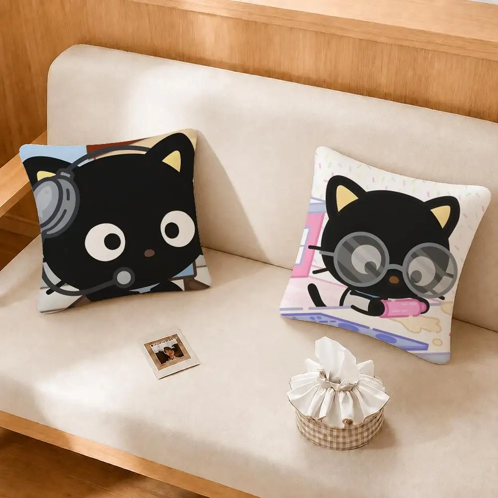 Character Chococat Cushion Cover Soft Plush Cushion Covers Fluffy Throw Pillow Cases for Sofa Bedroom Home Decor view 3