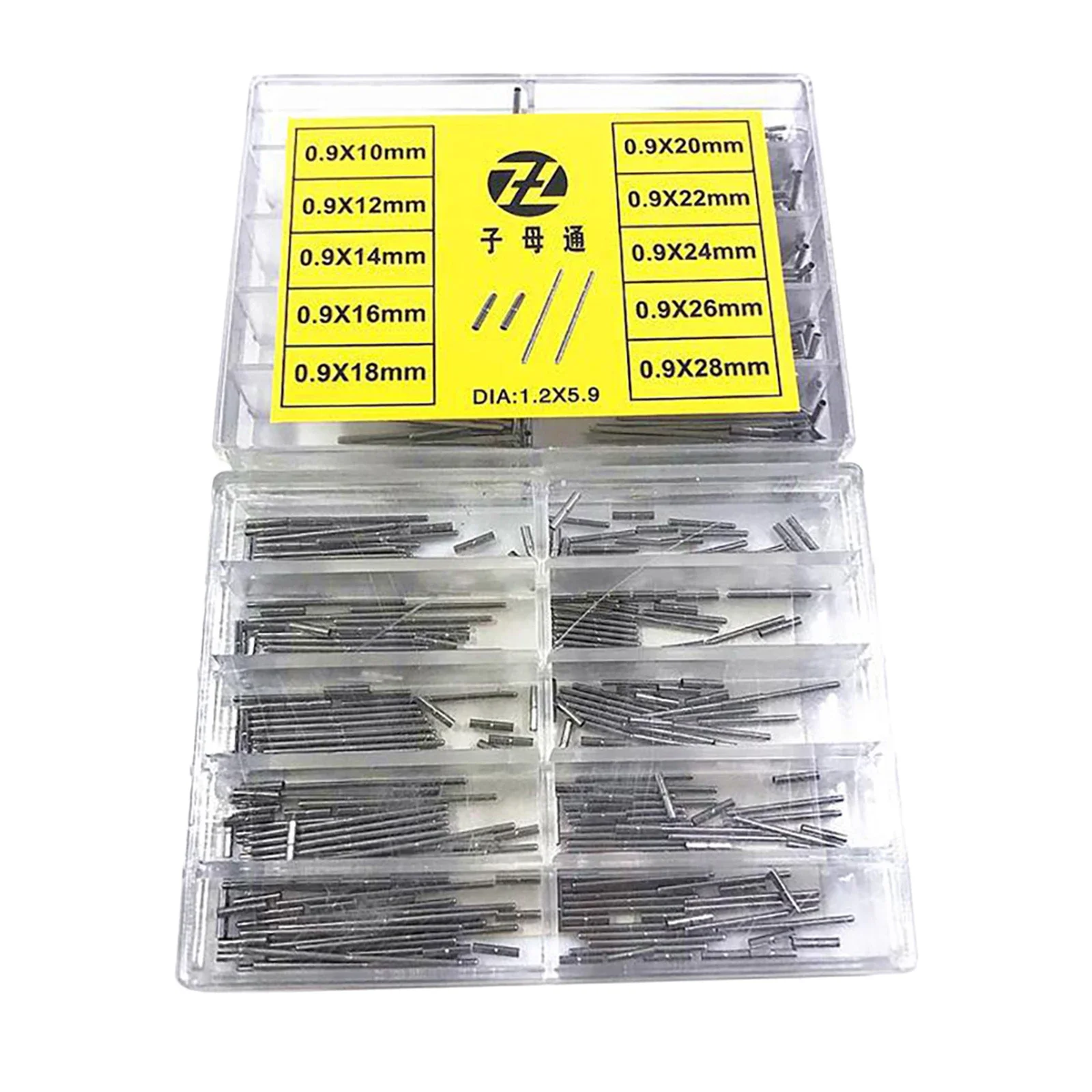 Watch Strap Clasp Tube Link Pins Bracelet Connecting Shaft Stainless Steel 0.9mm 10mm~28mm Watchband Tube Bars Set