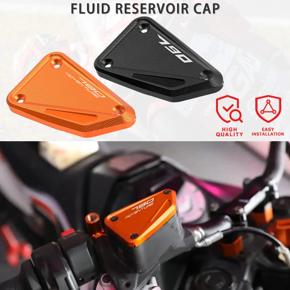 

2024 Motorcycle Front Brake Fluid Cylinder Cover Master Reservoir Cap For 790DUKE 790 ADVENTURE ADV R 2018 2019 2020 2021-2023
