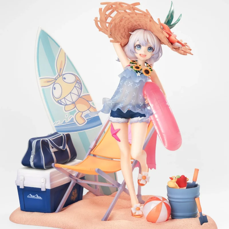 25cm Honkai Impact 3  Theresa Anime Game Beach Beauty Girl  Sunset Shallow Shore Boxed Figurine Boy Desktop Decoration Toy Gifts