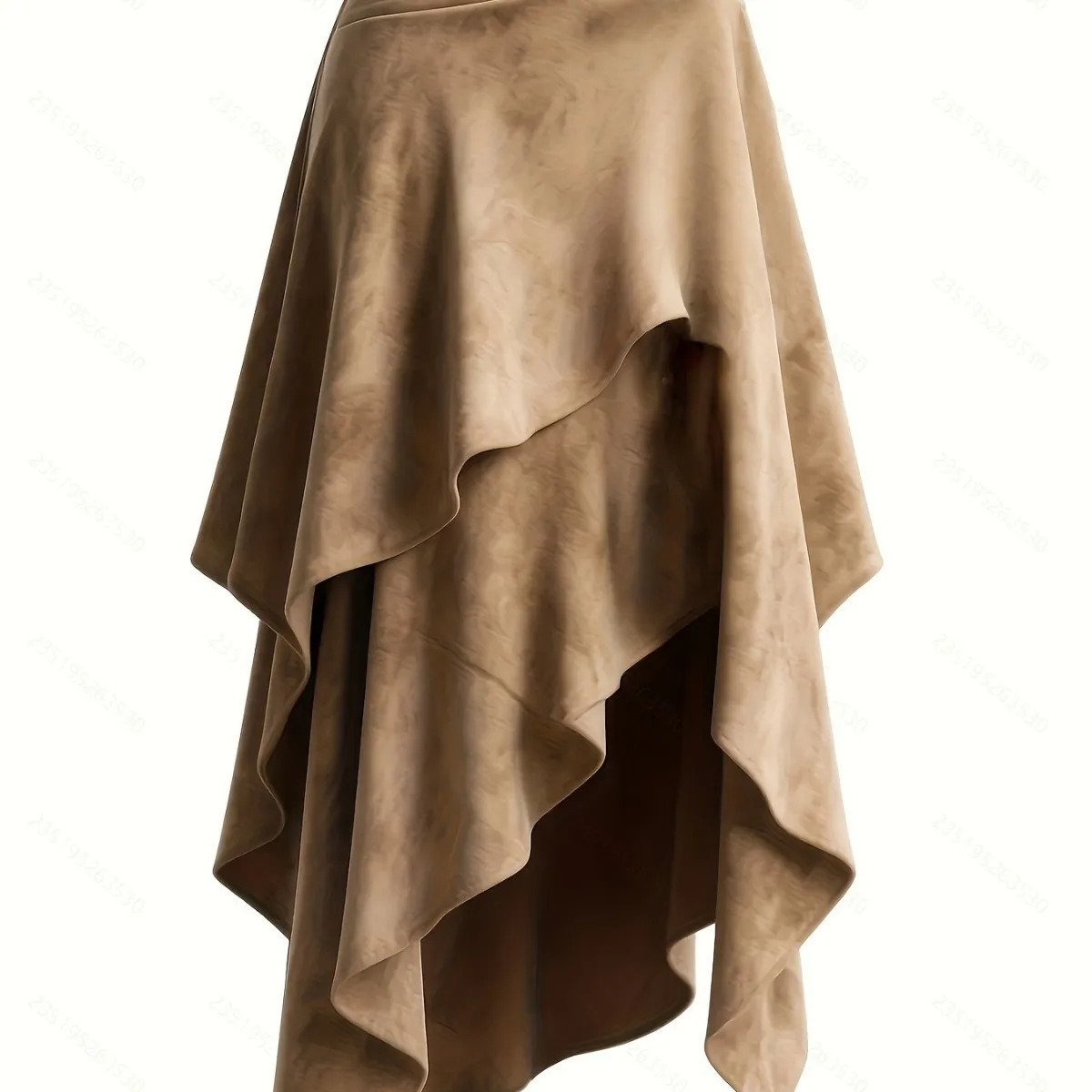 Asymmetrical Hem No Stretch Skirt Maxi Length Elegant Style with Individual Streetwear Irregular Silhouette Winter Women Skirts