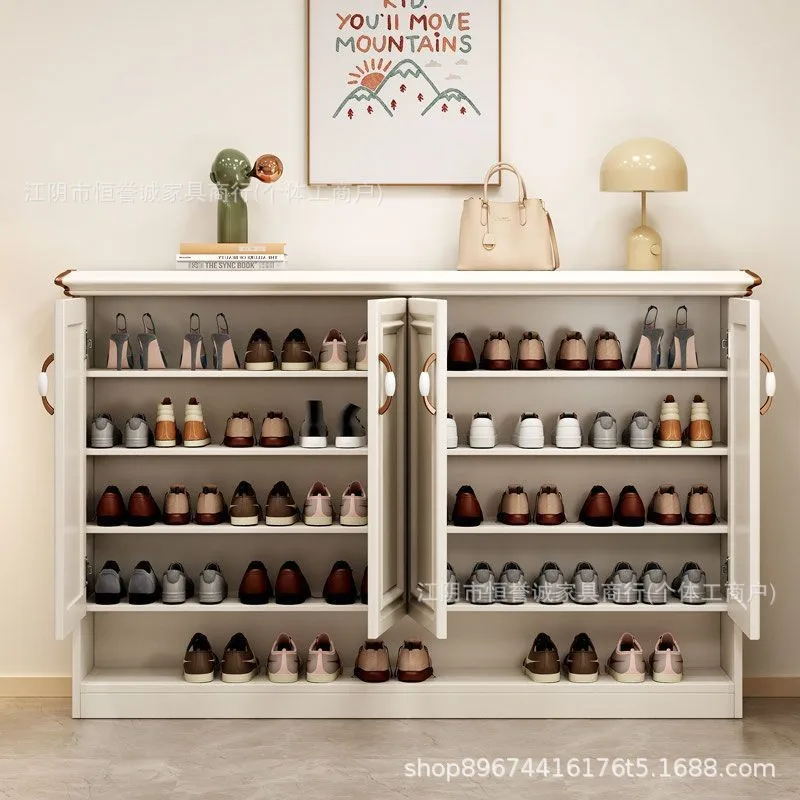 Aluminum Alloy Shoe Cabinet Household Entrance Honeycomb Aluminum Whole Board Villa Outdoor Waterproof And Sunscreen