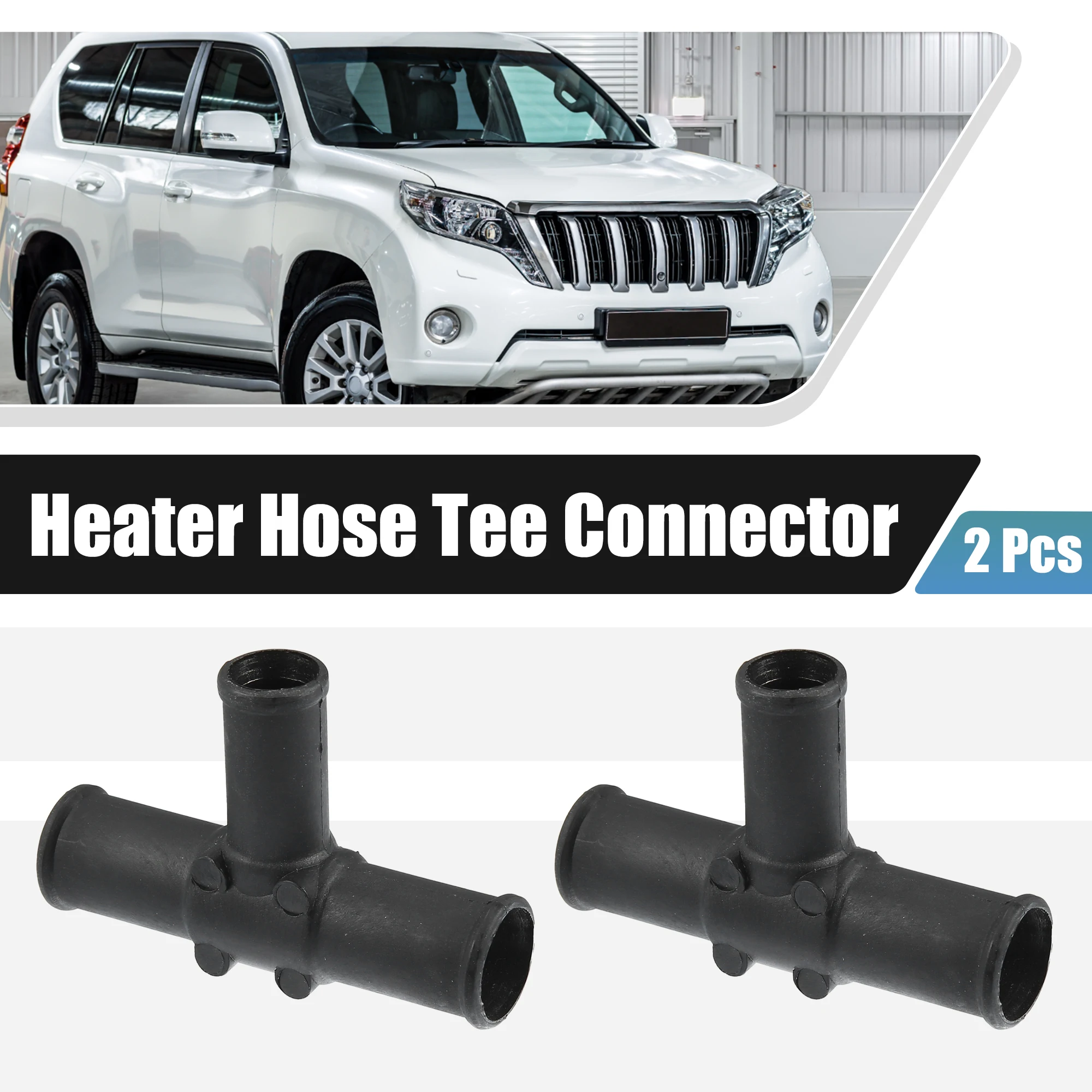 

UXCELL 2 Pcs Connector Heater Hose Output T Pipe for Toyota LX450 LX470 Land Cruiser Sequoia Sienna 87248-60460 Plastic