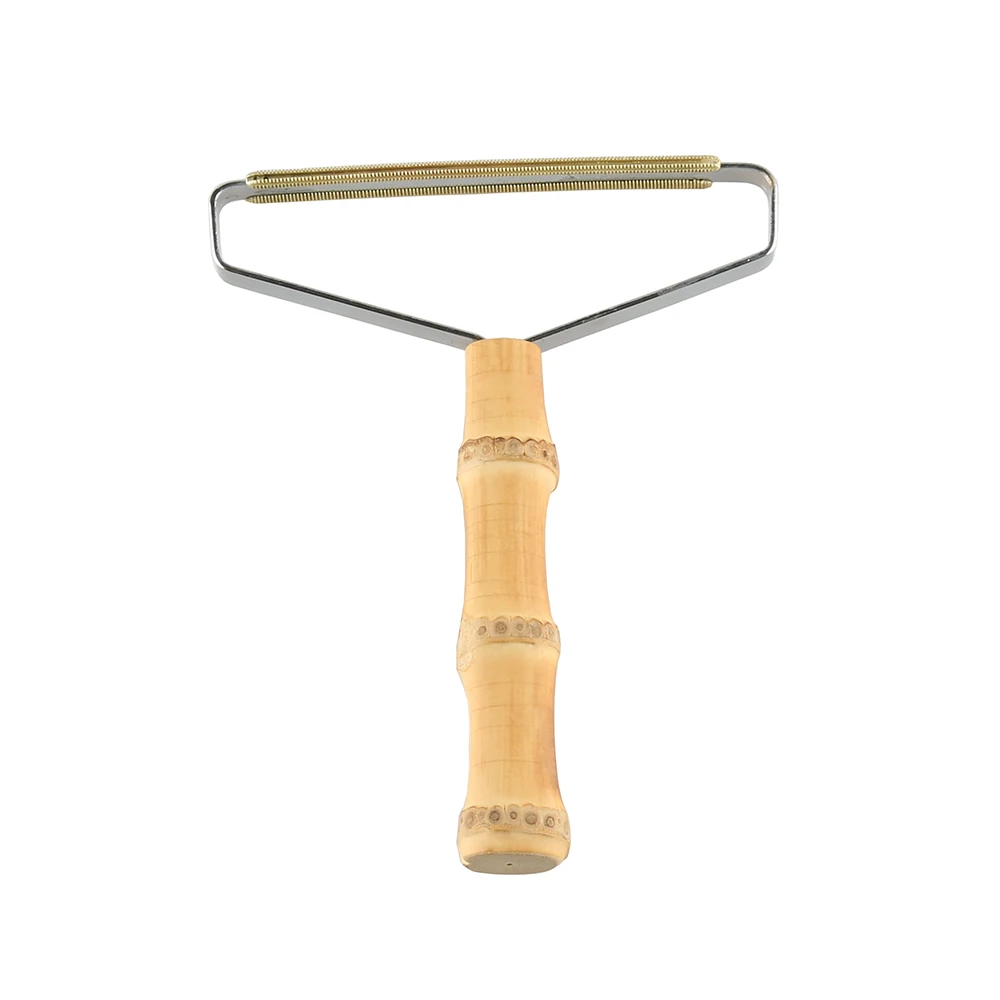 

Lint Remover Clothes Sweater Couch Carpet Blanket Wood Bamboo Root Handle Pet Hair Wool Fluff Fuzz Scraper Shaver Roller Cleaner