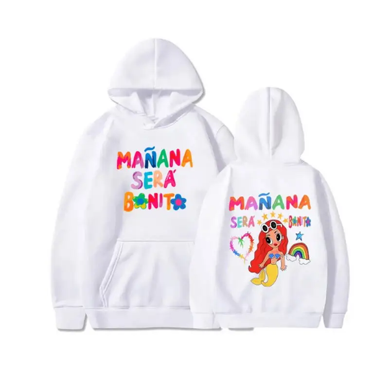 

Female Singer Karol G Hoodies Manana Sera Bonito Printing Hoodie Multi-colors Sweatshirts Y2k Fleece Hoody for Men Women