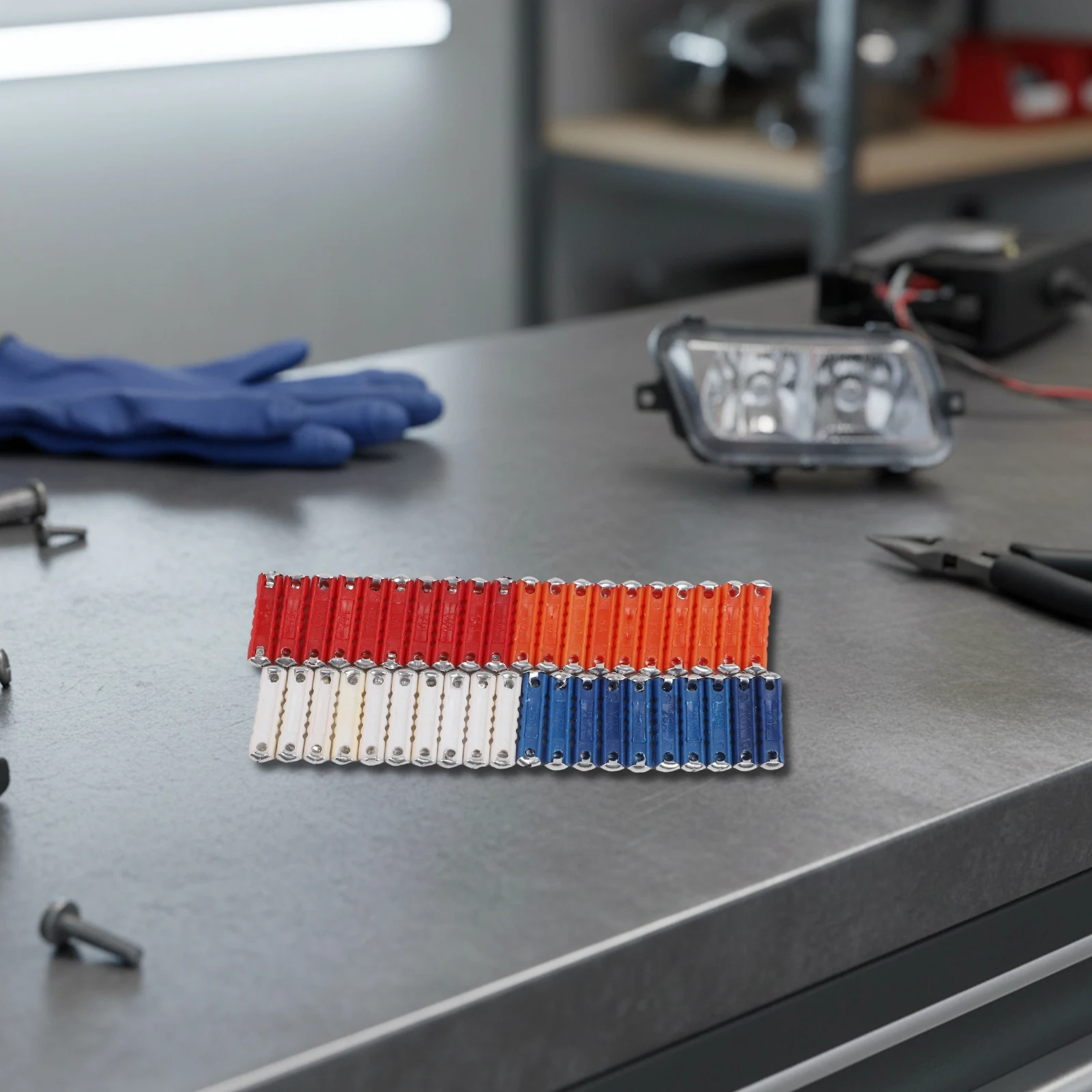 Kit de 40 Uds de fusibles de cerámica para coche Continental, fusibles de cerámica Torpedo, Kit de fusibles de coche clásico para accesorios