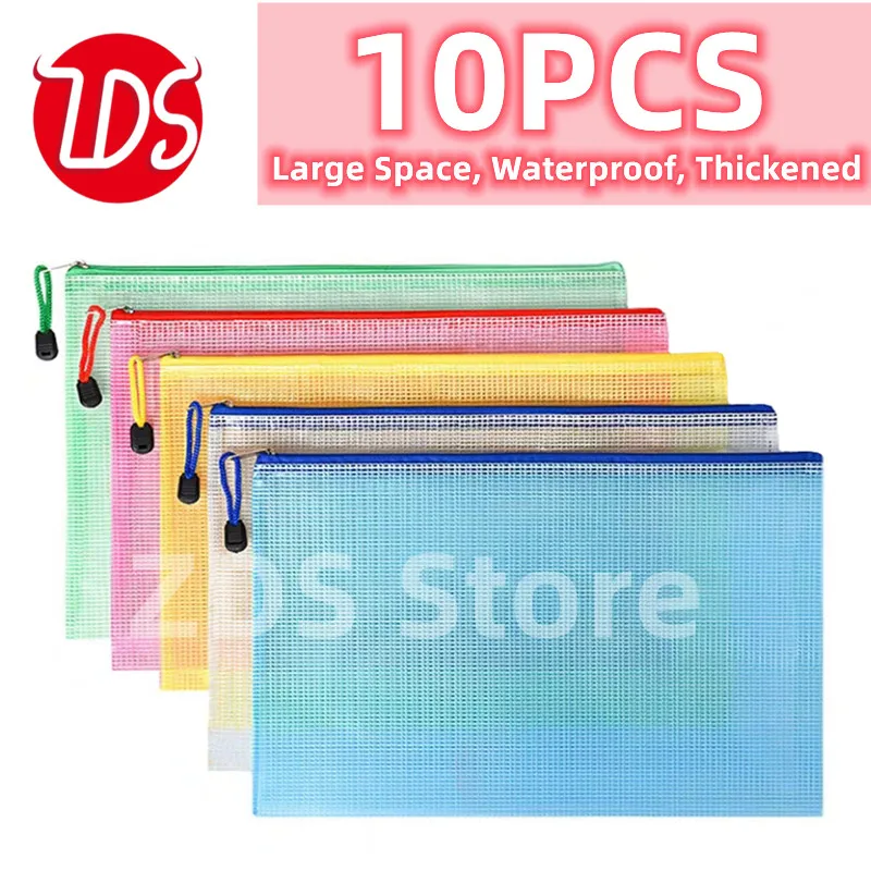A4 Specification10PCS Large Capacity Waterproof storage Document Bag