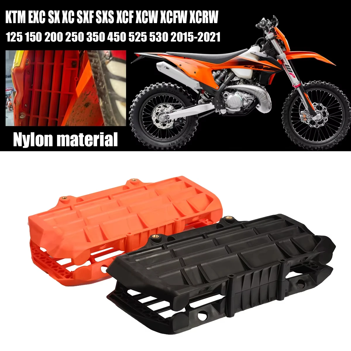 Für KTM EXC XCF XC SXF TPI Sechs Tage 125 250 300 350 400 450 500 2017-2023 Kühlergrill Schutz Grill Abdeckung Schutz Kunststoff